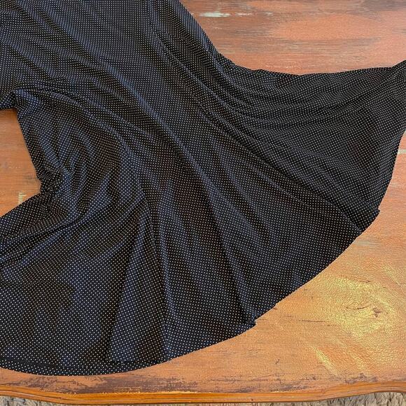 Lauren Ralph Lauren Women's Black Polka Dots Dress Fit & Flare Size Large - Picture 8 of 9
